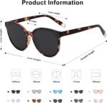 SOJOS Oversized Round Sunglasses for Women and Men - Image 5