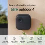 Blink Outdoor 4 - Wireless smart security camera, two-year battery, 1080p HD day and infrared night live view, two-way talk - 3 camera system