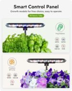 Hydroponics Growing System Indoor Garden: Herb Garden Kit Indoor with LED Grow Light Quiet Smart Water Pump Automatic Timer Healthy Fresh Herbs Vegetables - Hydroponic Planter for Home Kitchen Office - Image 4