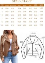 AUTOMET Womens Faux Leather Jackets Suede Fall Fashion 2024 Outfits Winter Clothes Open Front Cropped Coat Outwear - Image 6