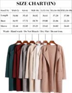 ANRABESS Women's Open Front Knit Lightweight Cardigan Casual Long Coatigan Sweater Lady Jacket Coat 2024 Fall Outerwear - Image 6