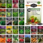 Survival Garden Seeds Home Garden Collection - 30 Pack with 18,500+ Non-GMO Heirloom Vegetable, Fruits, Herb Seed Varieties for Planting - Plant & Grow Survival Food & Emergency Preparedness Gear