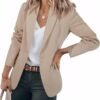 Cicy Bell Womens Casual Blazers Open Front Long Sleeve Work Office Suit Jackets Blazer