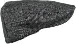 Wonderful Fashion Men's Classic Herringbone Tweed Wool Blend Newsboy Ivy Hat (Large/X-Large, Charcoal) - Image 5