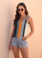 ETCYY Tank Tops for Women 2025 Trendy Summer Tops V Neck Sleeveless T Shirts Spring Clothes Casual Loose Blouses - Image 5