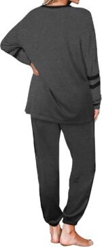 Aloodor Sweatsuit for Women 2 Piece Outfits for Womens Crewneck Sweatshirts Pullover - Image 4