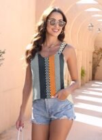 ETCYY Tank Tops for Women 2025 Trendy Summer Tops V Neck Sleeveless T Shirts Spring Clothes Casual Loose Blouses - Image 3