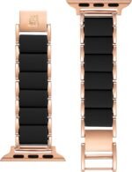 Anne Klein Rubberized Fashion Bracelet for Apple Watch, Secure, Adjustable, Apple Watch Replacement Band, Fits Most Wrists - Image 3