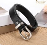 JASGOOD Womens Leather Belts for Jeans Pants 1.1" Width Vintage Ladies Belts for Dresses - Image 5