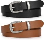 JASGOOD Womens Leather Belts for Jeans Pants 1.1" Width Vintage Ladies Belts for Dresses - Image 7