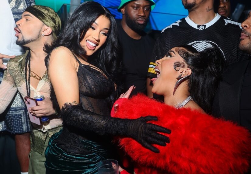 88-Cardi-B-Celebrates-the-New-Year-in-a-Mimoza-Kadriaj-Black-Velvet-Drape-Gown-and-a-Custom-Jordon-W