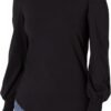 Amazon Essentials Women's Long-Sleeve Crewneck Smocked Cuff T-Shirt