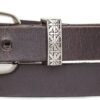 Lucky Brand Women's Western Style Fashion Leather Belt with Metal Buckle