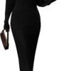 PRETTYGARDEN Womens Fall 2 Piece Outfits Bodycon Maxi Tank Pullover Sweater Dress And Long Sleeve Cropped Cardigan Knit Sets